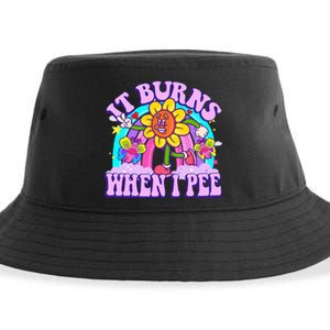 It Burns When I Pee Funny Sarcastic Ironic Inappropriate Sustainable Bucket Hat