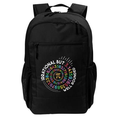 Irrational But Well Rounded Pi Day Math Teacher Student Geek Daily Commute Backpack