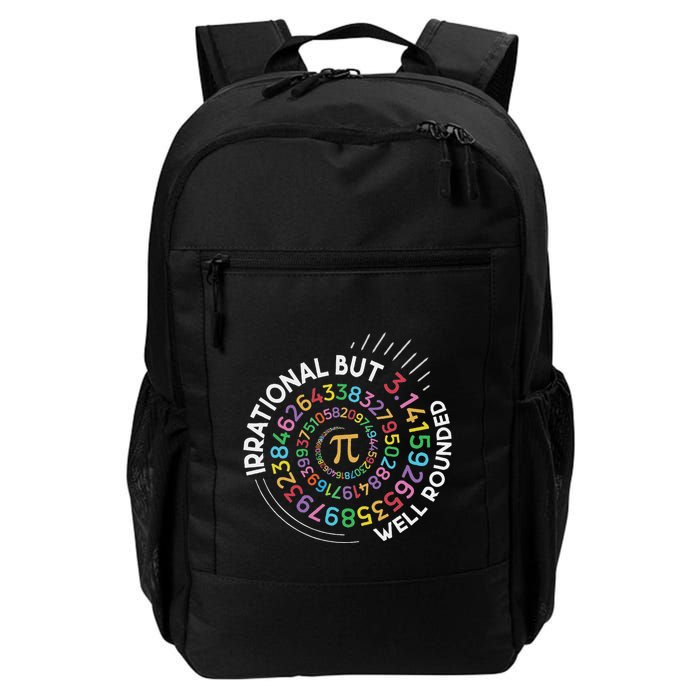Irrational But Well Rounded Pi Day Math Teacher Student Geek Daily Commute Backpack