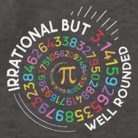 Irrational But Well Rounded Pi Day Math Teacher Student Geek Vector Backpack