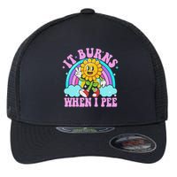 It Burns When I Pee Funny Sarcastic Ironic Inappropriate Flexfit Unipanel Trucker Cap