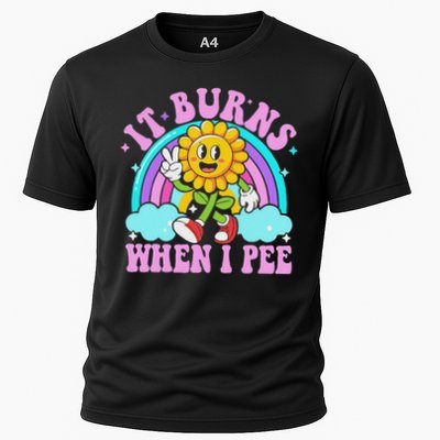 It Burns When I Pee Funny Sarcastic Ironic Inappropriate Performance Shirt