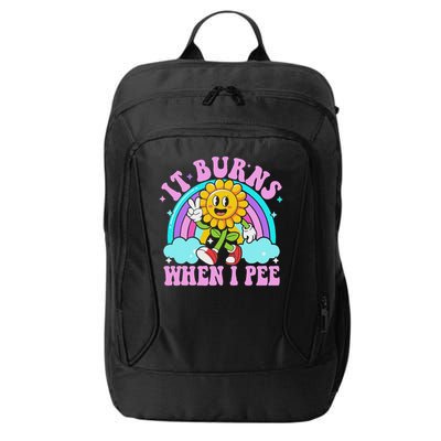 It Burns When I Pee Funny Sarcastic Ironic Inappropriate City Backpack
