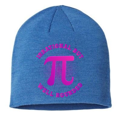 Irrational But Well Rounded Funny Pi Day 3 14 Teacher Math Cool Gift Sustainable Beanie