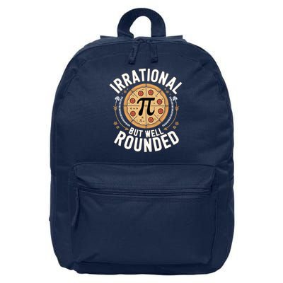 Irrational But Well Rounded Funny Math Teacher Pi Day 16 in Basic Backpack