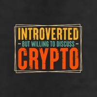 Introverted but Willing to Discuss Crypto Knit Cap Winter Beanie