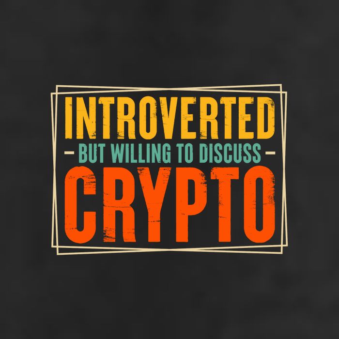 Introverted but Willing to Discuss Crypto Knit Cap Winter Beanie