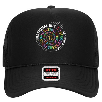 Irrational But Well Rounded Pi Day Math Teacher Trucker Hat