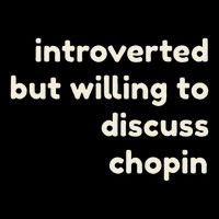 Introverted But Willing To Discuss Chopin Cropped Pullover Crew
