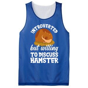 Introverted But Willing To Discuss Hamster Funny Hamster Gift Mesh Reversible Basketball Jersey Tank