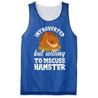 Introverted But Willing To Discuss Hamster Funny Hamster Gift Mesh Reversible Basketball Jersey Tank