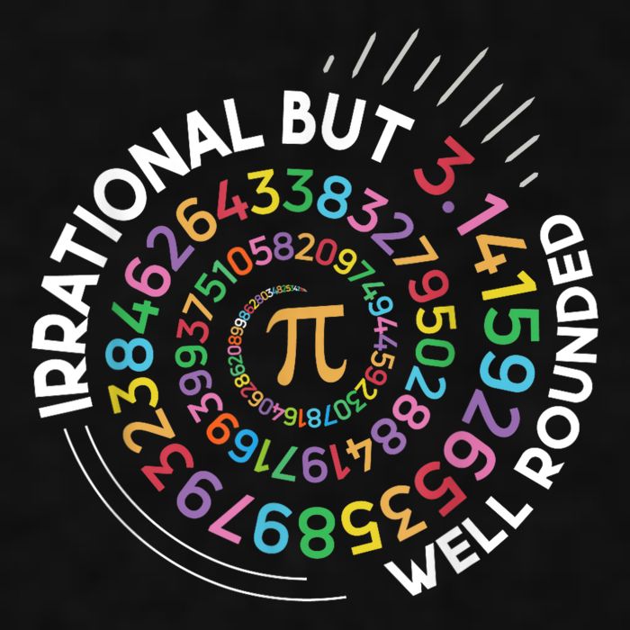 Irrational But Well Rounded Pi Day Math Teacher Student Geek Ladies PosiCharge Tri-Blend Wicking Tank