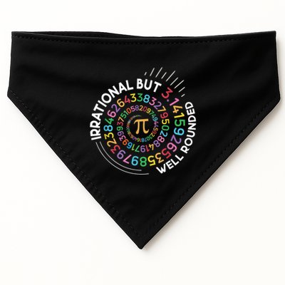 Irrational But Well Rounded Pi Day Math Teacher Student Geek USA-Made Doggie Bandana