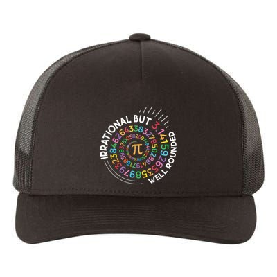 Irrational But Well Rounded Pi Day Math Teacher Student Geek Yupoong Adult 5-Panel Trucker Hat