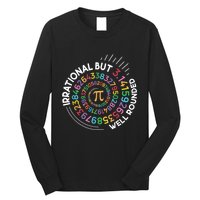 Irrational But Well Rounded Pi Day Math Teacher Student Geek Long Sleeve Shirt