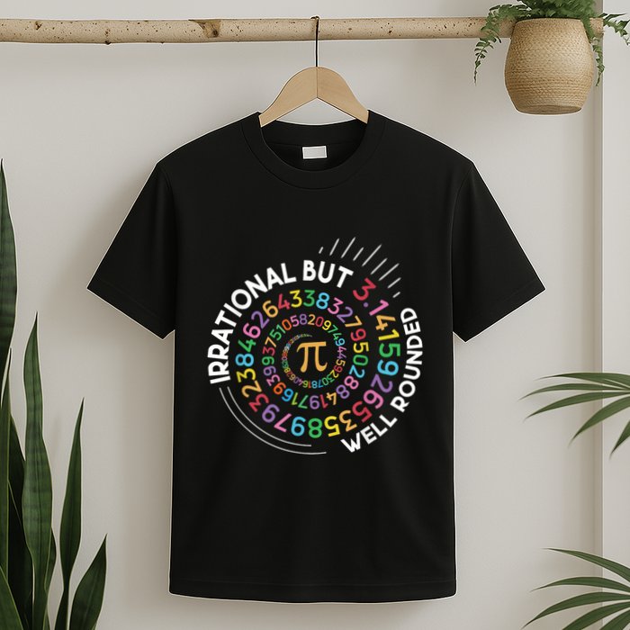 Irrational But Well Rounded Pi Day Math Teacher Student Geek T-Shirt
