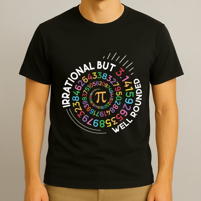 Irrational But Well Rounded Pi Day Math Teacher Student Geek T-Shirt