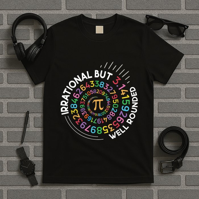 Irrational But Well Rounded Pi Day Math Teacher Student Geek T-Shirt