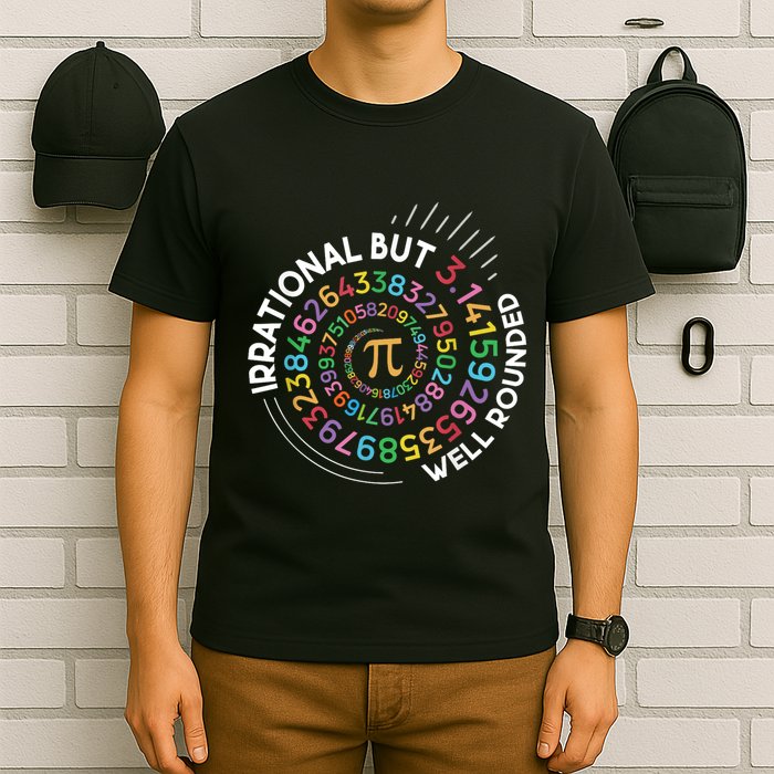 Irrational But Well Rounded Pi Day Math Teacher Student Geek T-Shirt