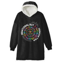 Irrational But Well Rounded Pi Day Math Teacher Student Geek Hooded Wearable Blanket
