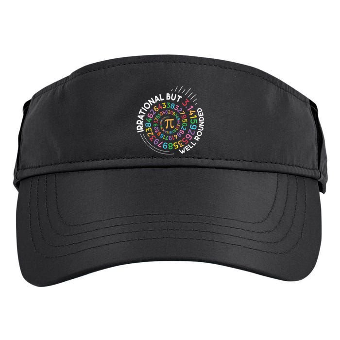 Irrational But Well Rounded Pi Day Math Teacher Student Geek Adult Drive Performance Visor