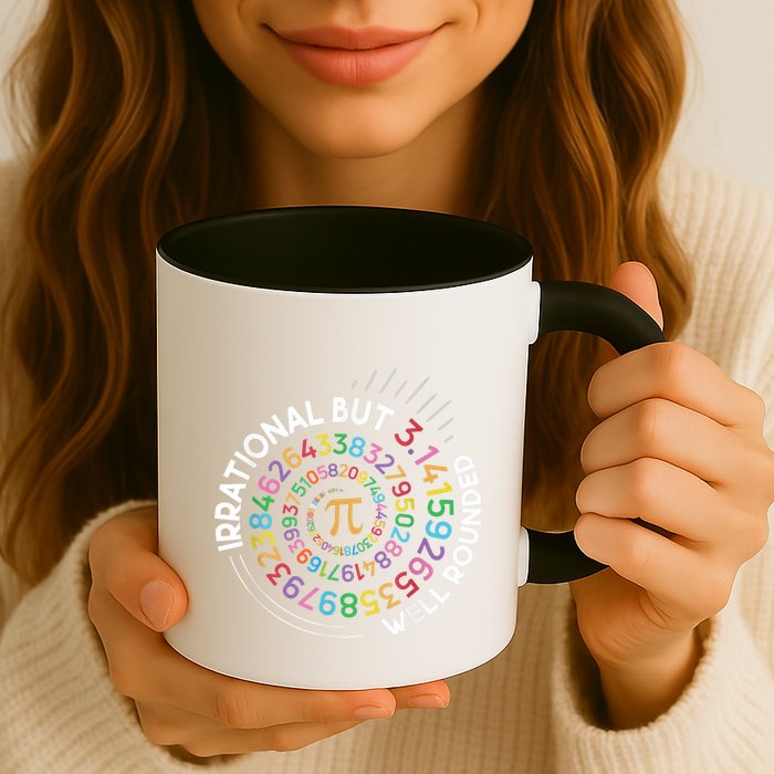 Irrational But Well Rounded Pi Day Math Teacher Student Geek Mug