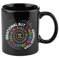 Irrational But Well Rounded Pi Day Math Teacher Student Geek 11oz C Handle Ceramic Mug