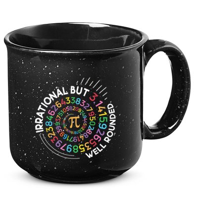 Irrational But Well Rounded Pi Day Math Teacher Student Geek 15oz Campfire Ceramic Mug