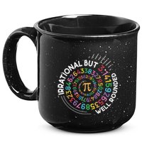 Irrational But Well Rounded Pi Day Math Teacher Student Geek 15oz Campfire Ceramic Mug