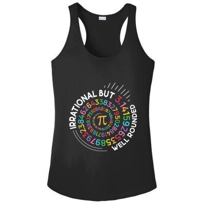 Irrational But Well Rounded Pi Day Math Teacher Student Geek Ladies PosiCharge Competitor Racerback Tank