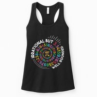 Irrational But Well Rounded Pi Day Math Teacher Student Geek Womens Tank Top