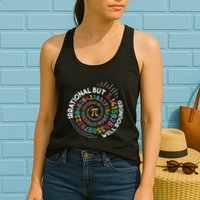 Irrational But Well Rounded Pi Day Math Teacher Student Geek Womens Tank Top