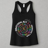 Irrational But Well Rounded Pi Day Math Teacher Student Geek Womens Tank Top