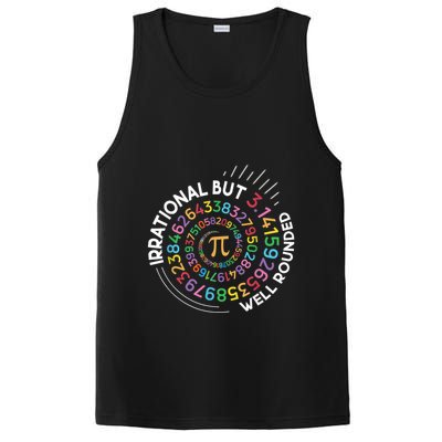 Irrational But Well Rounded Pi Day Math Teacher Student Geek PosiCharge Competitor Tank