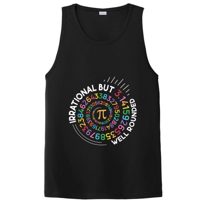 Irrational But Well Rounded Pi Day Math Teacher Student Geek PosiCharge Competitor Tank