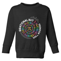Irrational But Well Rounded Pi Day Math Teacher Student Geek Toddler Sweatshirt