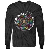 Irrational But Well Rounded Pi Day Math Teacher Student Geek Tie-Dye Long Sleeve Shirt
