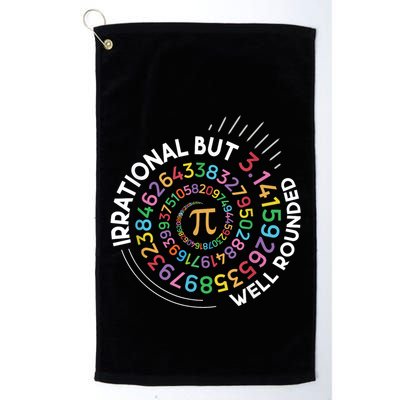Irrational But Well Rounded Pi Day Math Teacher Student Geek Golf Towel