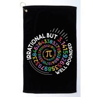 Irrational But Well Rounded Pi Day Math Teacher Student Geek Golf Towel
