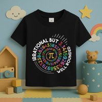 Irrational But Well Rounded Pi Day Math Teacher Student Geek Toddler T-Shirt