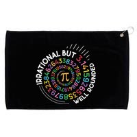 Irrational But Well Rounded Pi Day Math Teacher Student Geek Grommeted Golf Towel