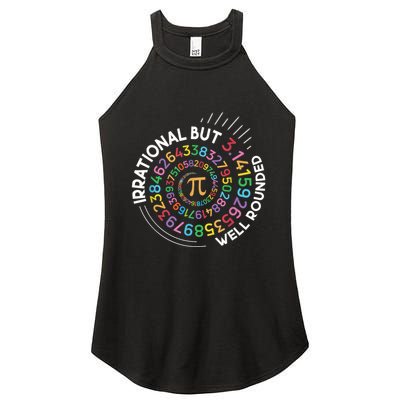 Irrational But Well Rounded Pi Day Math Teacher Student Geek Women's Perfect Tri Rocker Tank