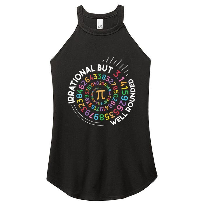 Irrational But Well Rounded Pi Day Math Teacher Student Geek Women's Perfect Tri Rocker Tank
