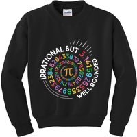 Irrational But Well Rounded Pi Day Math Teacher Student Geek Kids Sweatshirt