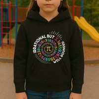 Irrational But Well Rounded Pi Day Math Teacher Student Geek Kids Hoodie