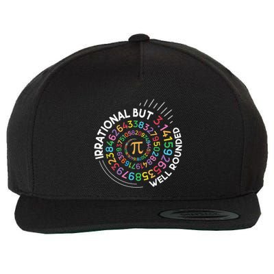 Irrational But Well Rounded Pi Day Math Teacher Student Geek Wool Snapback Cap