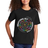 Irrational But Well Rounded Pi Day Math Teacher Student Geek Kids T-Shirt