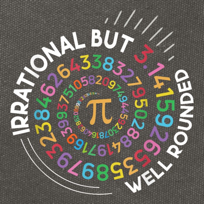 Irrational But Well Rounded Pi Day Math Teacher Student Geek Cotton Canvas Backpack