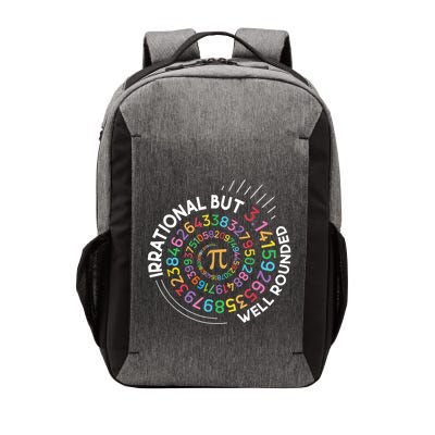 Irrational But Well Rounded Pi Day Math Teacher Student Geek Vector Backpack