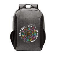 Irrational But Well Rounded Pi Day Math Teacher Student Geek Vector Backpack